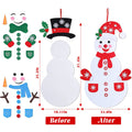 Felt Christmas Snowman Set DIY Felt Christmas Hanging Decorations.