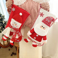 Christmas Stocking Socks Decorations for Home Christmas Ornaments Xmas Santa Claus New Christmas Gifts for New Year Gift Bag.