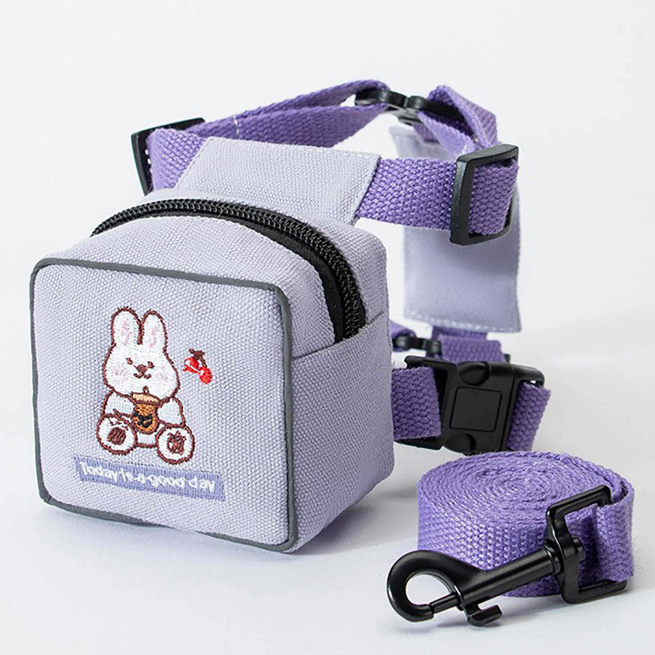 Pet Harness And Leash Set For Dog & Cat; No Pull Dog Vest Harness With Backpack; Cute Dog Leash.