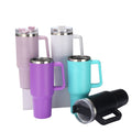 40 oz. With Logo Stainless Steel Thermos Handle Water Glass With Lid And Straw Beer Glass Car Travel Kettle Outdoor Water Bottle.