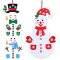 Felt Christmas Snowman Set DIY Felt Christmas Hanging Decorations.