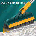 Bathroom Long Handle Floor Gap Wiper No Dead Corner Hard Bristle Floor Cleaning Ceramic Tile Brush.